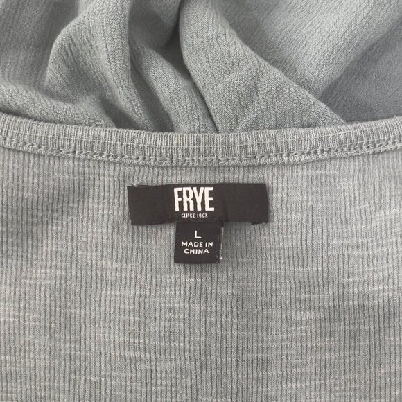 Frye Womens Sleeveless Button Front Midi Dress Size L Sage Green Polyester Rayon - Picture 5 of 11